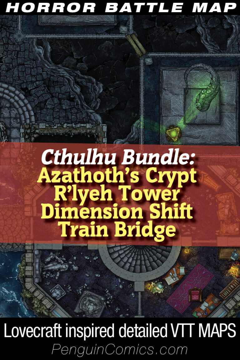 BUNDLE: Cthulhu/Lovecraftian Maps VI - VTT Battlemaps TTRPG